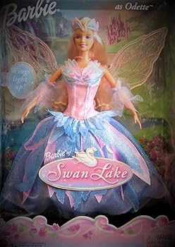 バービー人形　ミニチュア　フィギュア　2003年物 Amazon.co.jp: Swan Lake Barbie Doll as ODETTE w Light Up